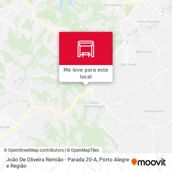 João De Oliveira Remião - Parada 20-A mapa