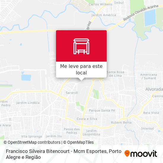 Francisco Silveira Bitencourt - Mcm Esportes mapa