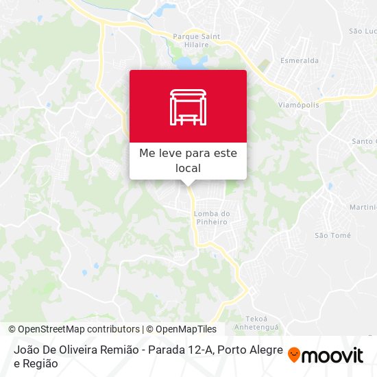 João De Oliveira Remião - Parada 12-A mapa
