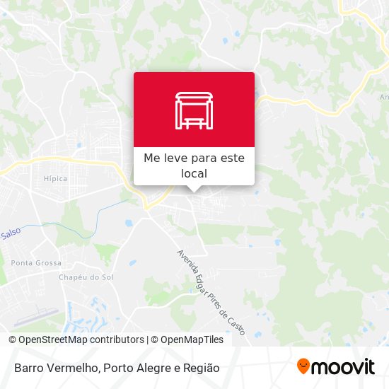 Barro Vermelho mapa