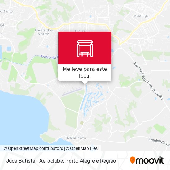 Juca Batista - Aeroclube mapa