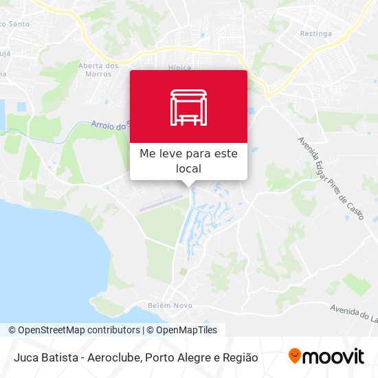 Juca Batista - Aeroclube mapa