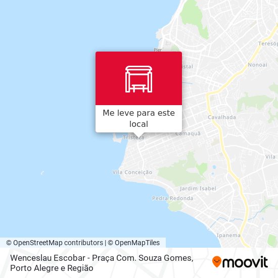 Wenceslau Escobar - Praça Com. Souza Gomes mapa