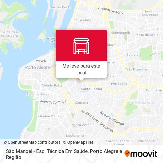São Manoel - Esc. Técnica Em Saúde mapa