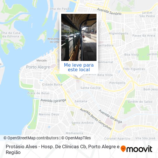 Protásio Alves - Hosp. De Clínicas Cb mapa