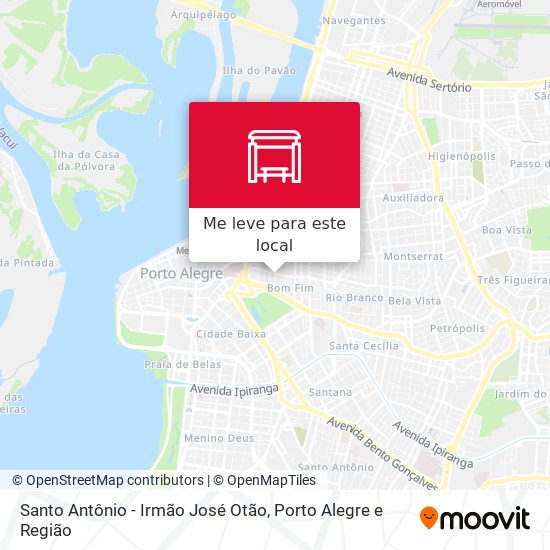 Santo Antônio - Irmão José Otão mapa