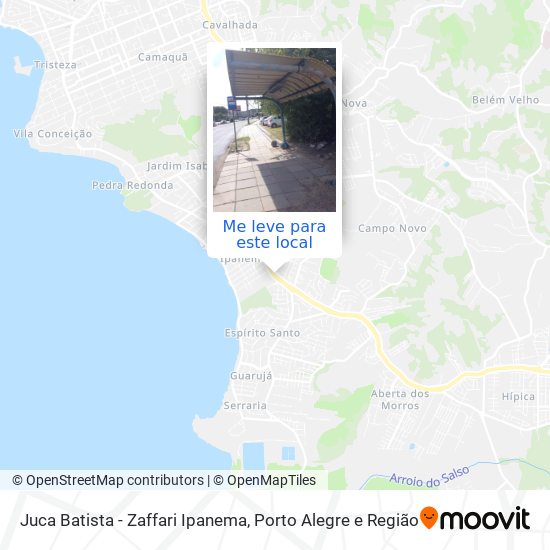 Juca Batista - Zaffari Ipanema mapa