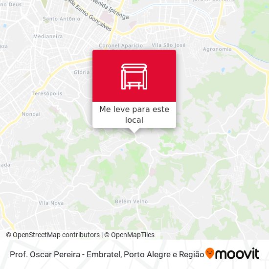 Prof. Oscar Pereira - Embratel mapa