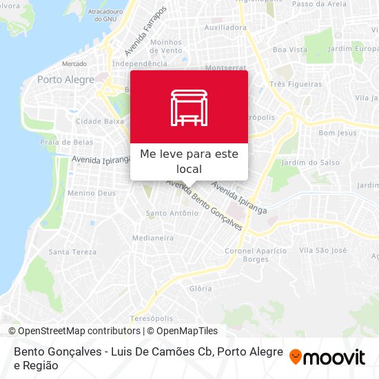 Bento Gonçalves - Luis De Camões Cb mapa