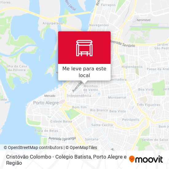 Cristóvão Colombo - Colégio Batista mapa