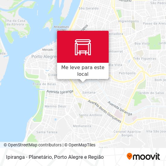 Ipiranga - Planetário mapa