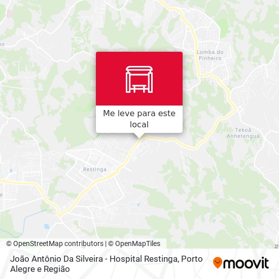 João Antônio Da Silveira - Hospital Restinga mapa