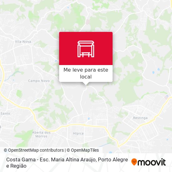 Costa Gama - Esc. Maria Altina Araújo mapa