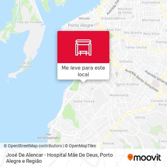 José De Alencar - Hospital Mãe De Deus mapa