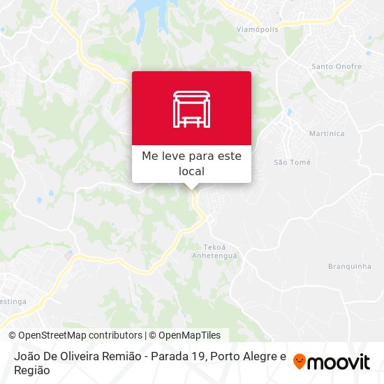João De Oliveira Remião - Parada 19 mapa