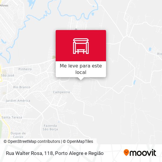 Rua Walter Rosa, 118 mapa