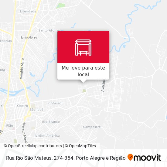 Rua Rio São Mateus, 274-354 mapa