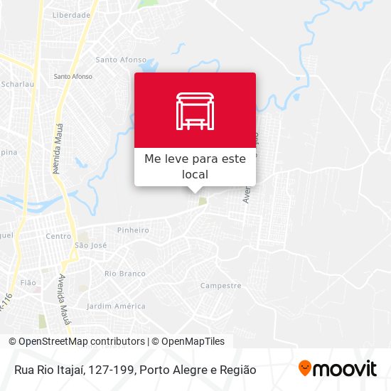 Rua Rio Itajaí, 127-199 mapa