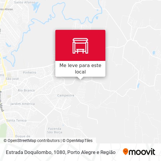 Estrada Doquilombo, 1080 mapa