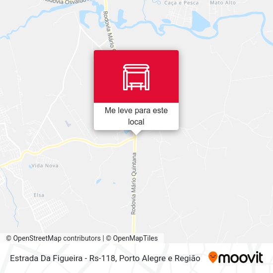 Estrada Da Figueira - Rs-118 mapa