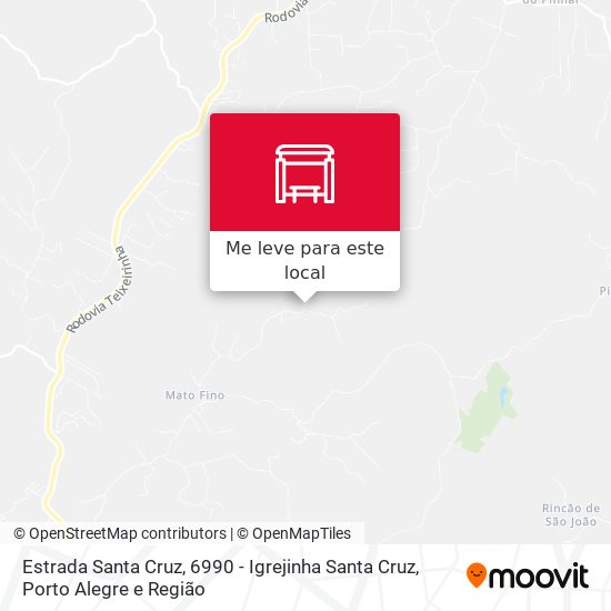 Estrada Santa Cruz, 6990 - Igrejinha Santa Cruz mapa
