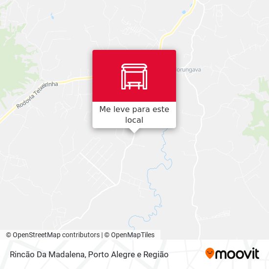 Rincão Da Madalena mapa