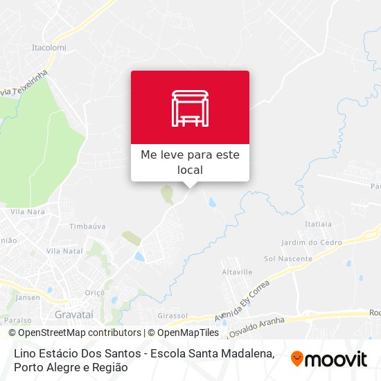Lino Estácio Dos Santos - Escola Santa Madalena mapa