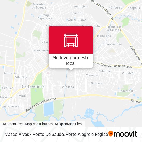 Vasco Alves - Posto De Saúde mapa