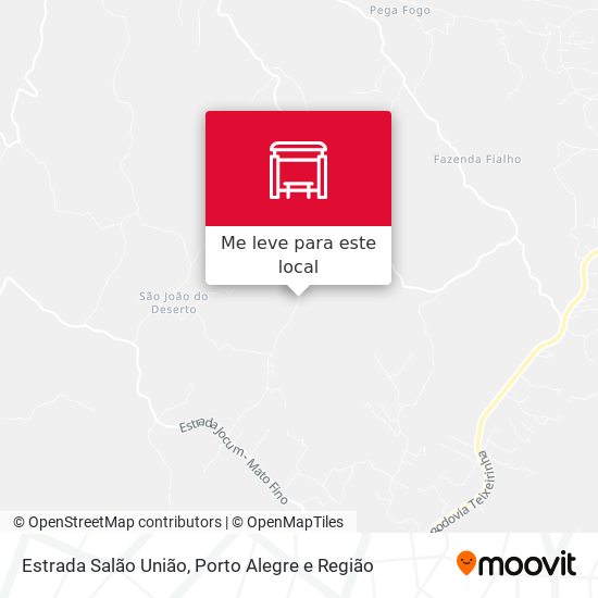 Estrada Salão União mapa