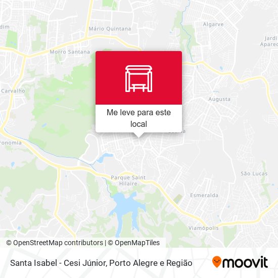 Santa Isabel - Cesi Júnior mapa