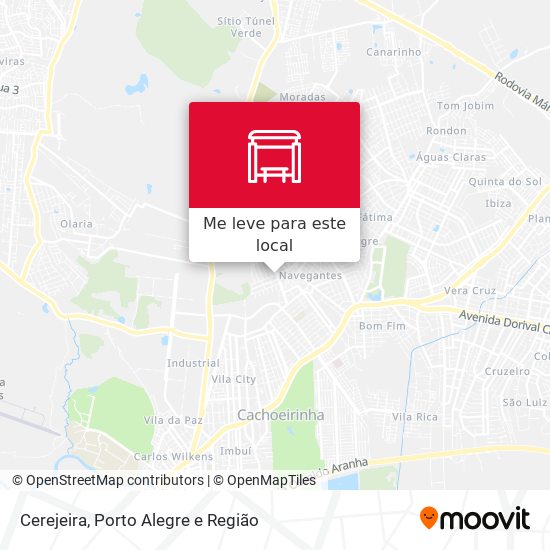 Cerejeira mapa