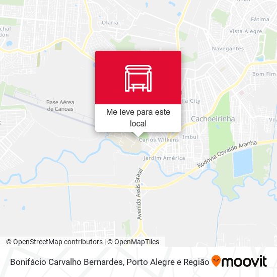 Bonifácio Carvalho Bernardes mapa