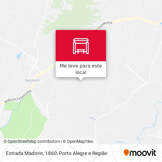 Estrada Madorin, 1860 mapa