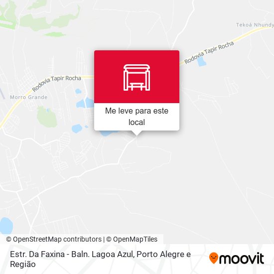 Estr. Da Faxina - Baln. Lagoa Azul mapa
