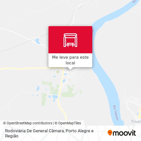 Rodoviária De General Câmara mapa