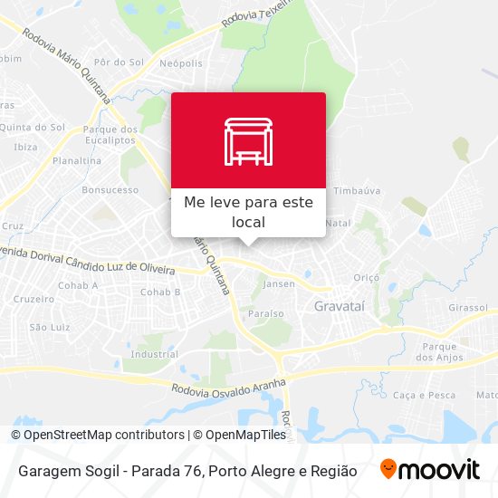 Garagem Sogil - Parada 76 mapa