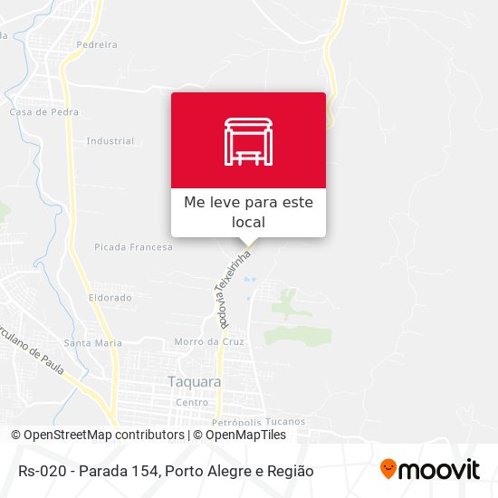 Rs-020 - Parada 154 mapa