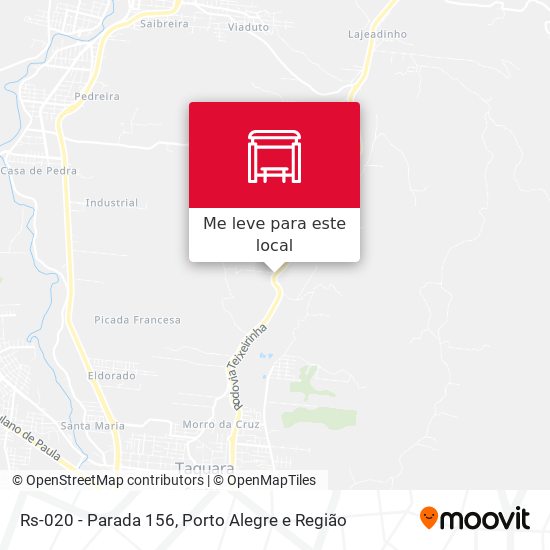 Rs-020 - Parada 156 mapa