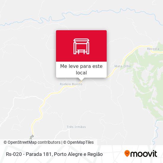 Rs-020 - Parada 181 mapa