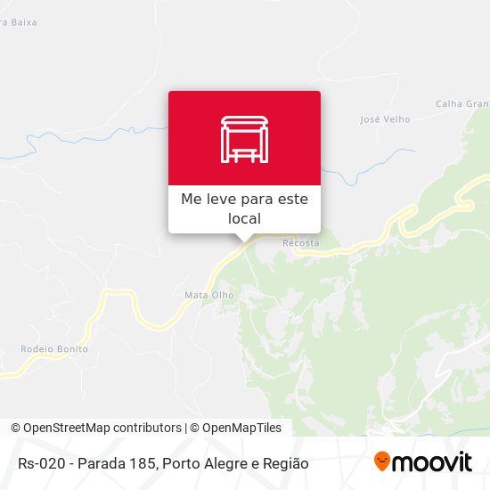 Rs-020 - Parada 185 mapa