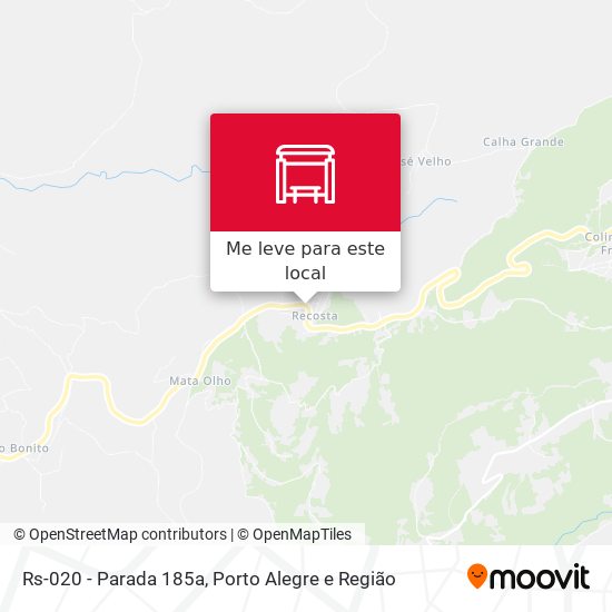 Rs-020 - Parada 185a mapa