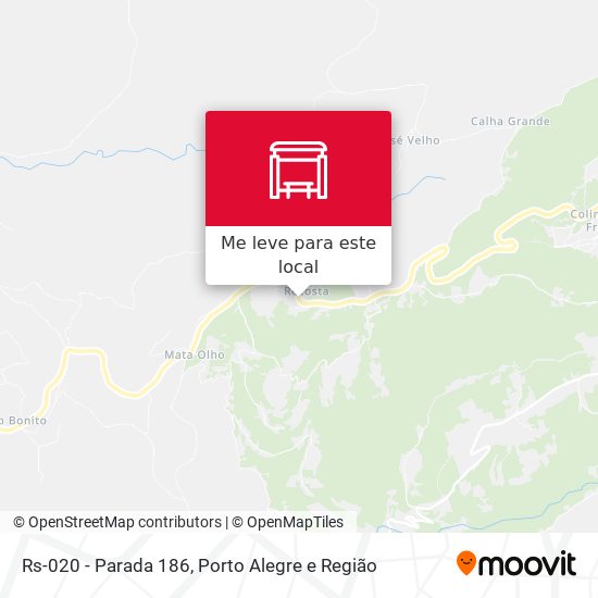 Rs-020 - Parada 186 mapa
