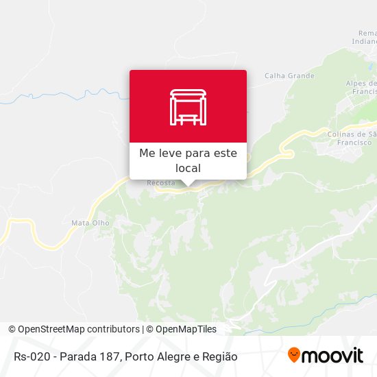 Rs-020 - Parada 187 mapa