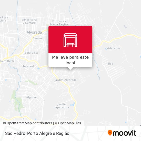 São Pedro mapa