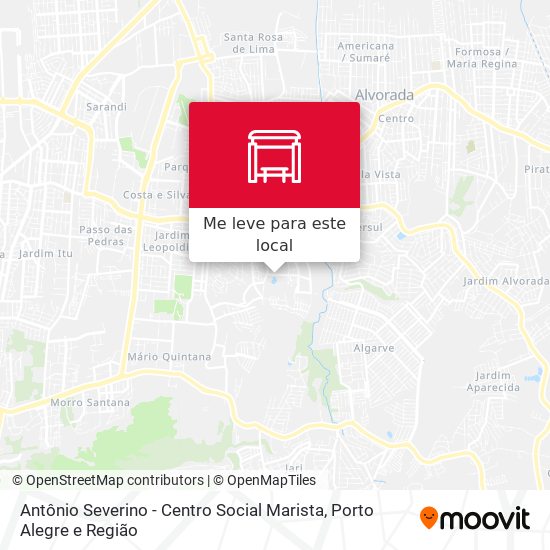 Antônio Severino - Centro Social Marista mapa