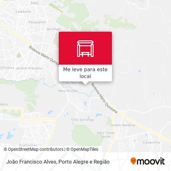João Francisco Alves mapa
