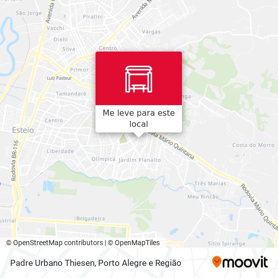 Padre Urbano Thiesen mapa