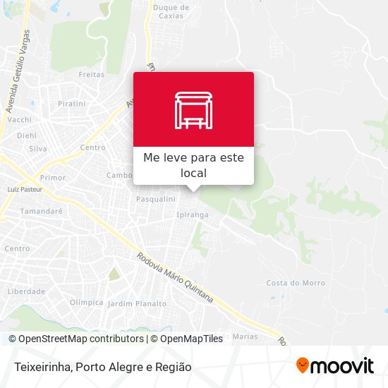 Teixeirinha mapa