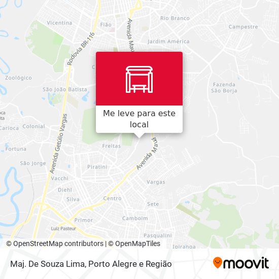 Maj. De Souza Lima mapa