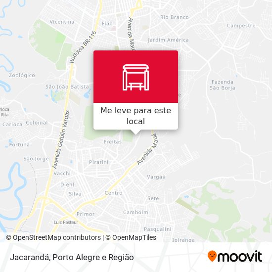 Jacarandá mapa